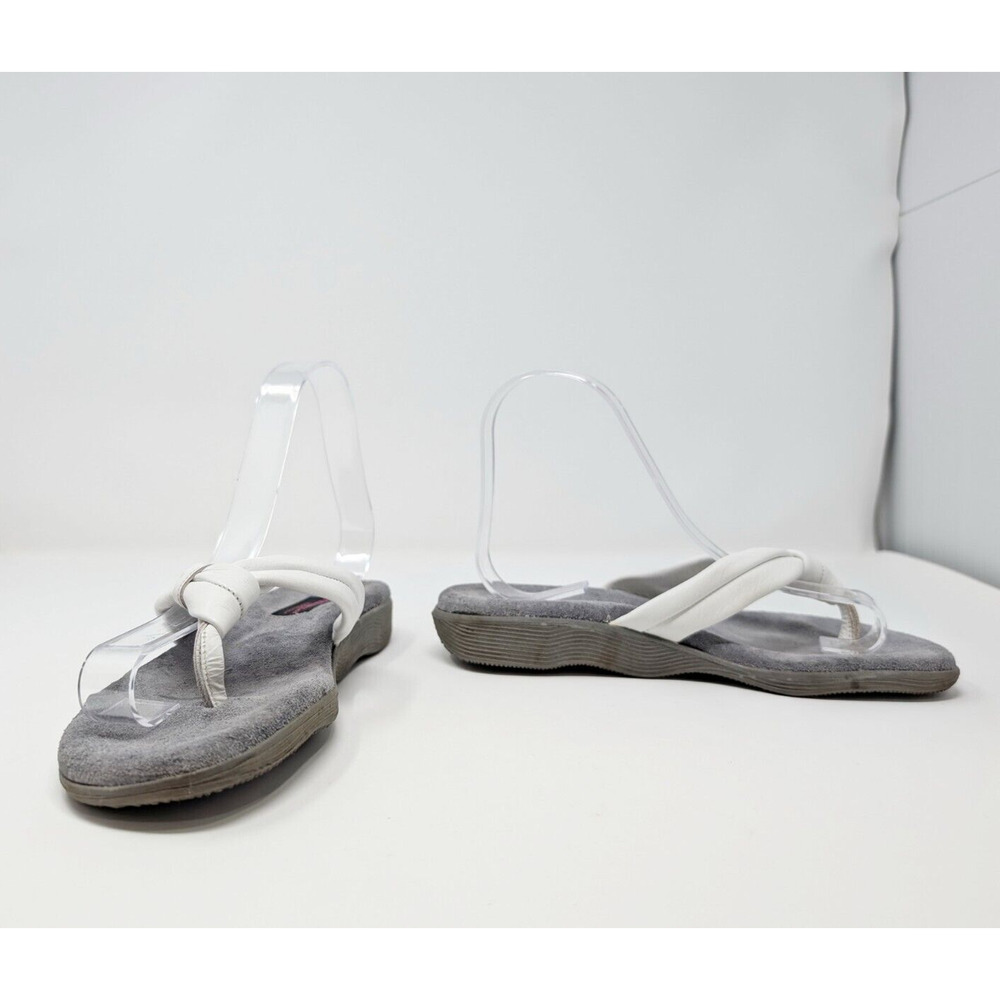 Famolare Wave There Lite Sandals White Flip Flop Slip On Women's Size 6.5 - Picture 6 of 9